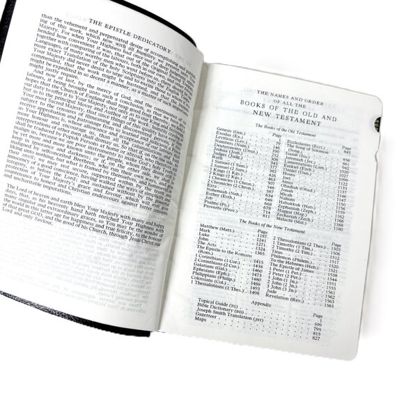 Latter-day Saints 1979 Holy Bible King James Version LDS Black Leather EUC - Picture 8 of 16